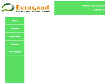 Tablet Screenshot of evergood.co.in